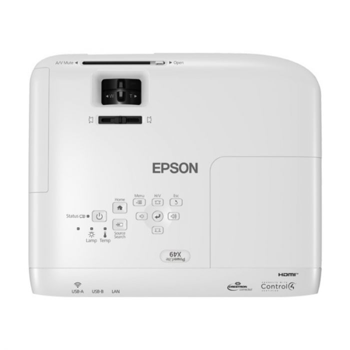 PROYECTOR EPSON POWERLITE X49 (V11H982020) XGA 3600 LUMENES HDMI WIFI OPC