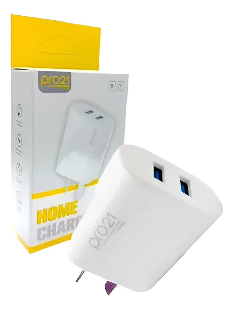 Cargador Pro21 Carga Rápida Para Samsung/motorola Doble Usb