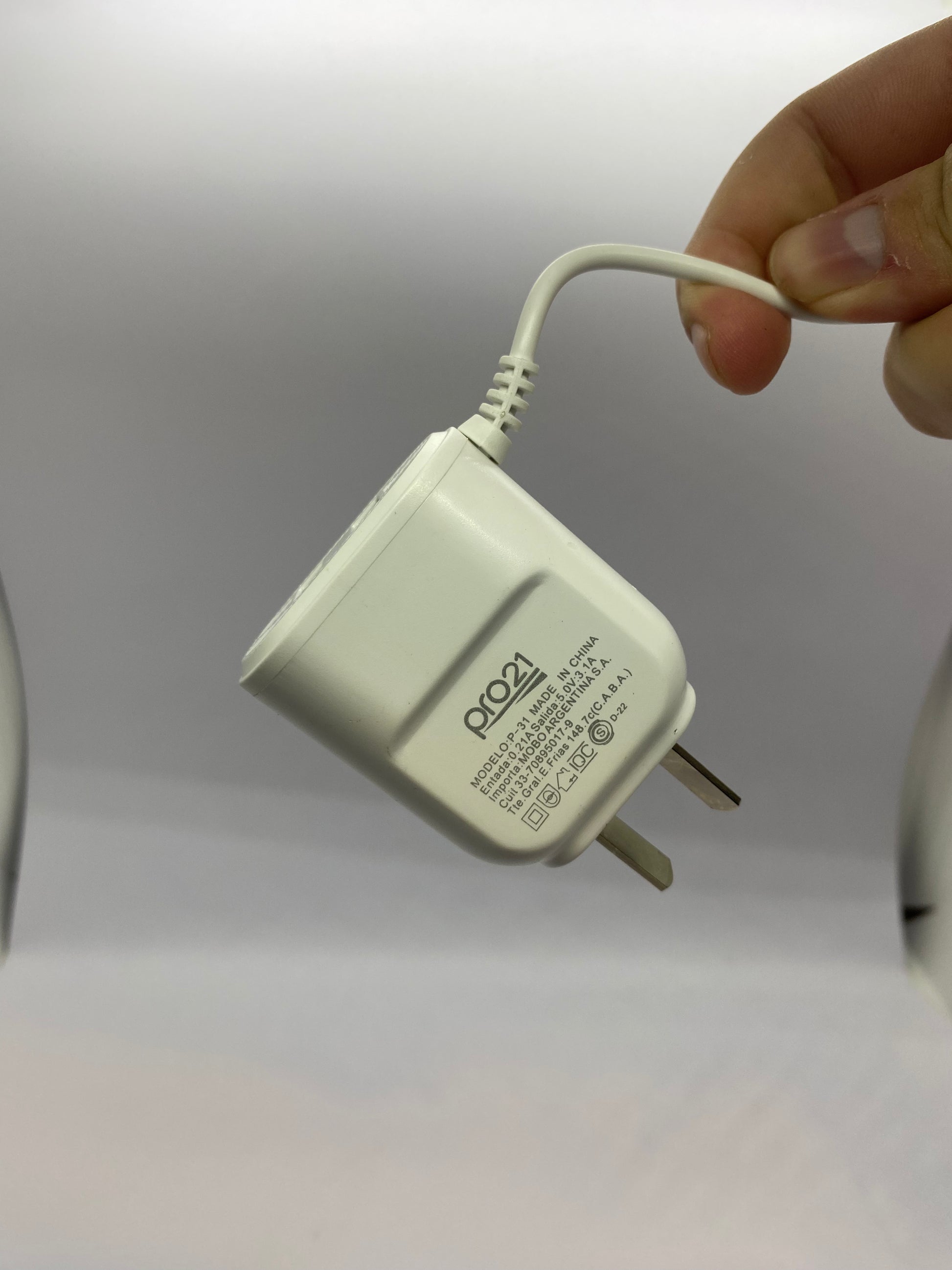 Cargador Pro21 3.1a Carga Rápida 2usb Y Cable Micro 1.2m Android!