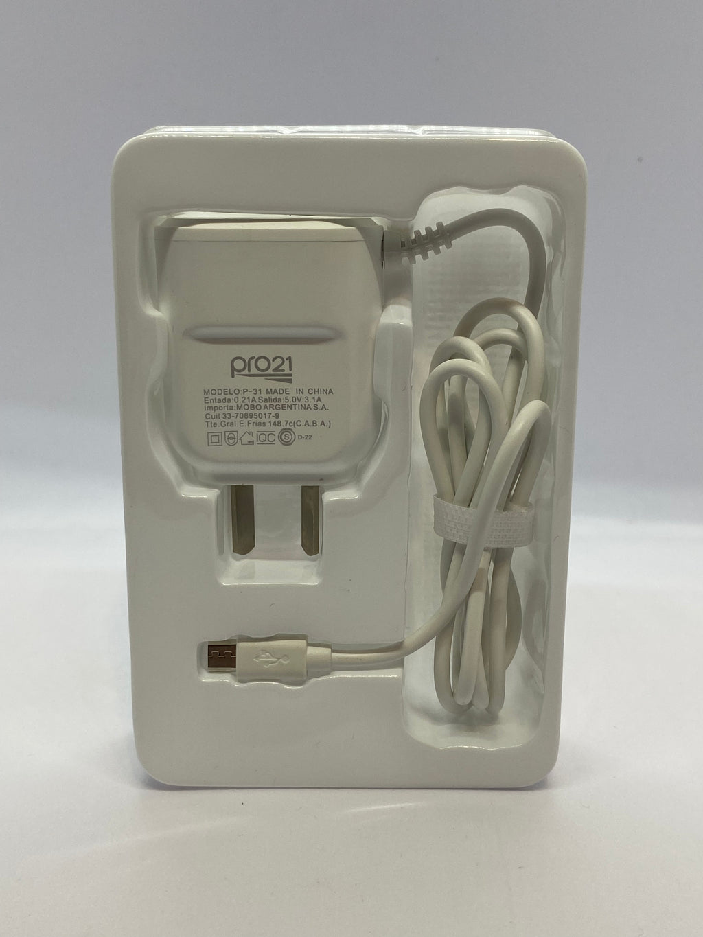 Cargador Pro21 3.1a Carga Rápida 2usb Y Cable Micro 1.2m Android!