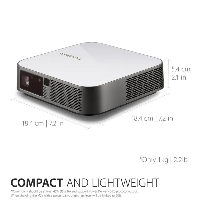 Proyector ViewSonic M2e Portátil 1000Lum. LED Full HD